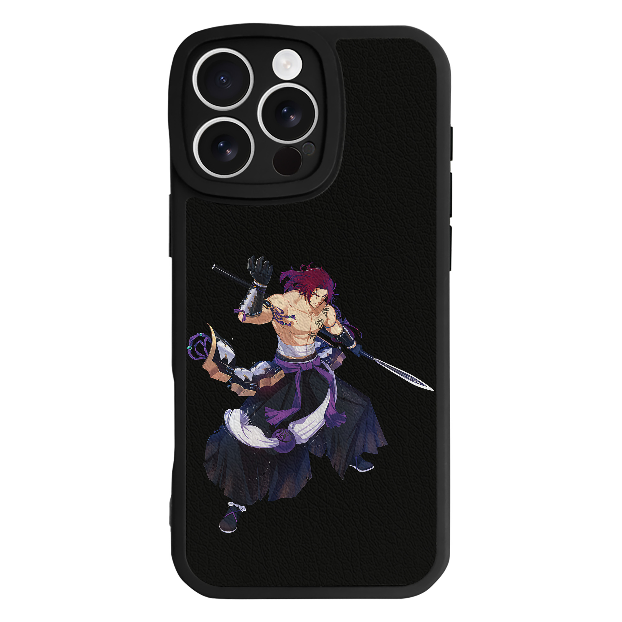 （画像用） 刀剣乱舞 Touken Ranbu 【iPhone 16シリーズ対応】シリコンスマホケース（レザー調） 材質：シリコン